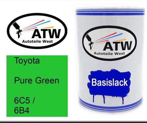 Toyota, Pure Green, 6C5 / 6B4: 500ml Lackdose, von ATW Autoteile West.